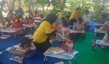 Kreativitas Warnai Hari Kemerdekaan, Lomba Mewarnai HUT ke-81 RI Meriahkan RW 09 Pondok Benowo Indah