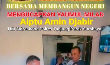 KJN Sampaikan Ucapan Yaumul Milad kepada Aiptu Amin Djabir, Apresiasi Dedikasi Personel Satreskoba Polres Pelabuhan Tanjung Perak