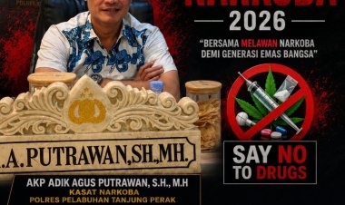 Darurat Narkoba Gilas Tanpa Ampun, di HANI 2026, Satreskoba KP3 AKP Adik Agus Putrawan, S.H,. M.H,. Siap Selamatkan Generasi Emas Bangsa