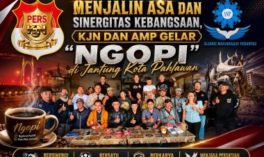 Menjalin Asa dan Sinergitas Kebangsaan, KJN dan AMP Gelar "NGOPI" di Jantung Kota Pahlawan