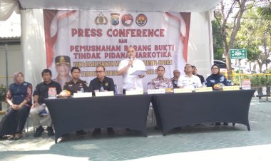 Polrestabes Surabaya Musnahkan Barang Bukti Narkotika, Wujud Komitmen Perangi Peredaran Gelap Narkotika