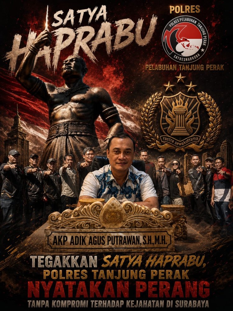 AKP Adik Agus Putrawan, S.H., M.H : Tegakkan Satya Haprabu, Polres Tanjung Perak Nyatakan Perang Tanpa Kompromi terhadap Kejahatan di Surabaya