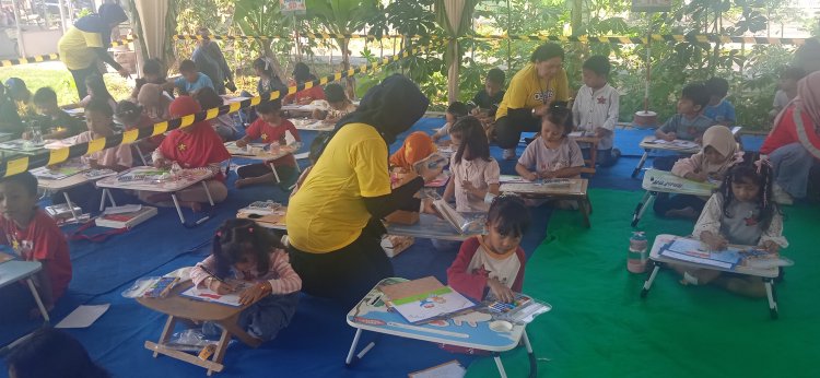 Kreativitas Warnai Hari Kemerdekaan, Lomba Mewarnai HUT ke-81 RI Meriahkan RW 09 Pondok Benowo Indah