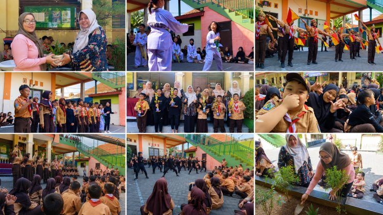 MPLS SDN Pepelegi 1 Ditutup Meriah: Dari Yel-Yel Hingga Penanaman Pohon Simbol Kolaborasi Sekolah dan Orang Tua