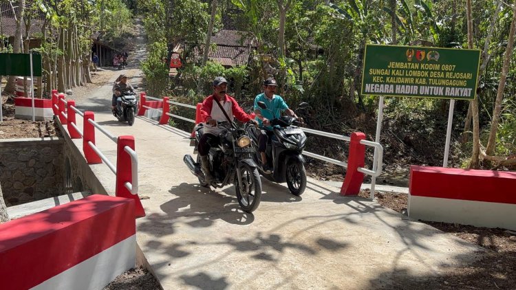Jembatan Garuda di Desa Rejosari Kini Jadi Akses Andalan Warga