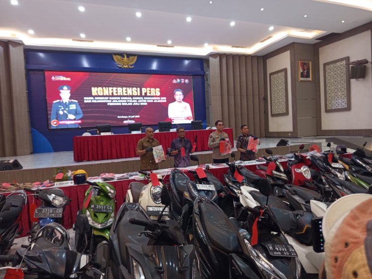 Polda Jatim Ditreskrimum Ungkap 178 Kasus (3C) Curat, Curas, Curanmor dan Kejahatan Jalanan Selama Juli 2026, 166 Tersangka Diamankan