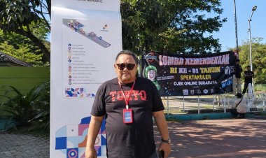 Wani Lepas Jaket, Wani Jogo Suroboyo: Ojol Surabaya Rayakan Kemerdekaan Sekaligus Lawan Narkoba