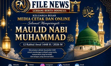 FileNews.id: Selamat Memperingati Maulid Nabi Muhammad SAW 12 Rabiul Awal 1.448 H / 2026 M