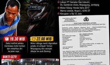 Curanmor Honda Vario Mojoagung Jombang Terekam CCTV, Polisi Harap Bertindak Cepat