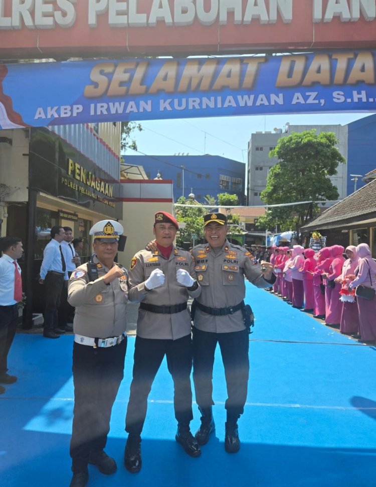 AKBP Iwan Kurniawan AZ, S.H., S.I.K., M.Si., Resmi Jabat Kapolres Pelabuhan Tanjung Perak, AKP Adik Agus Putrawan, S.H., M.H., Pimpin Upacara Sertijab