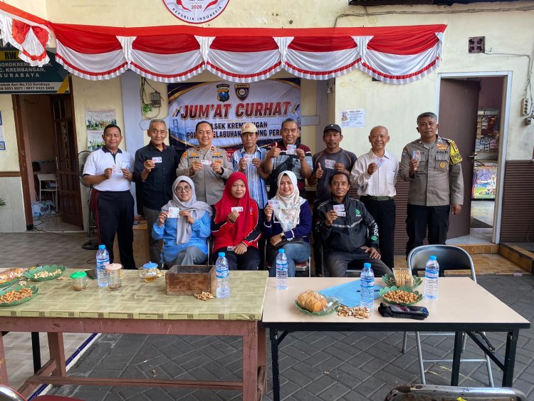 Polsek Krembangan Dekatkan Diri Dengan Warga Melalui JUMAT CURHAT, Tampung Aspirasi dan Berikan Solusi Nyata