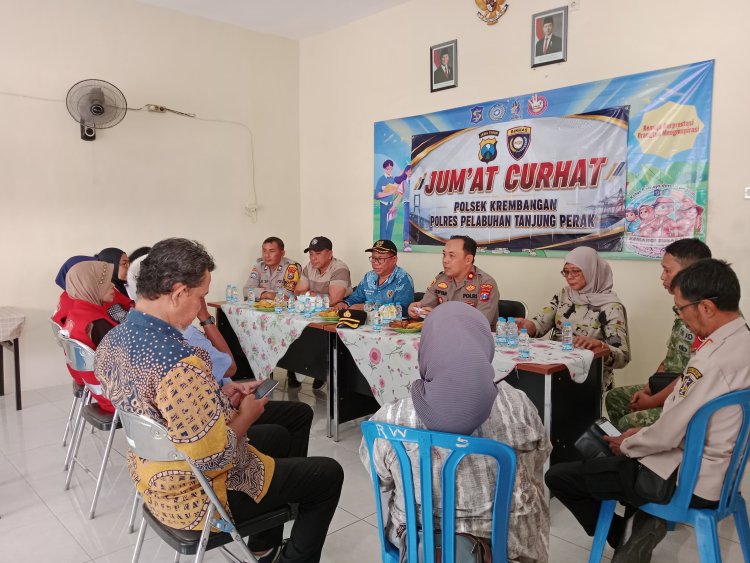 Polsek Krembangan Dekatkan Diri Dengan Warga Melalui JUMAT CURHAT, Tampung Aspirasi dan Berikan Solusi Nyata