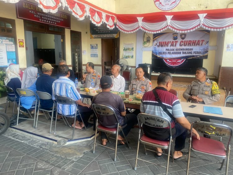 Polsek Krembangan Dekatkan Diri Dengan Warga Melalui JUMAT CURHAT, Tampung Aspirasi dan Berikan Solusi Nyata