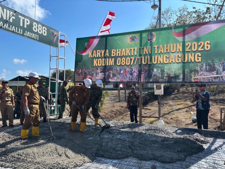 Karya Bakti TNI 2026 Dimulai di Desa Manding, Dorong Akses dan Perekonomian Warga