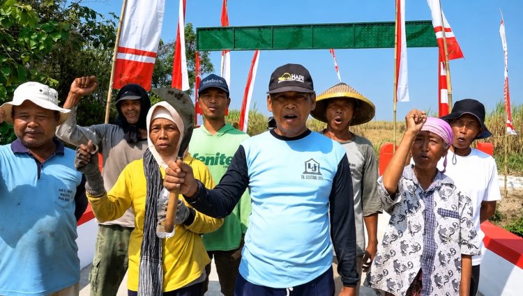 Euforia Masyarakat Sambut Program Jembatan Garuda, Desa Purworejo, Madiun