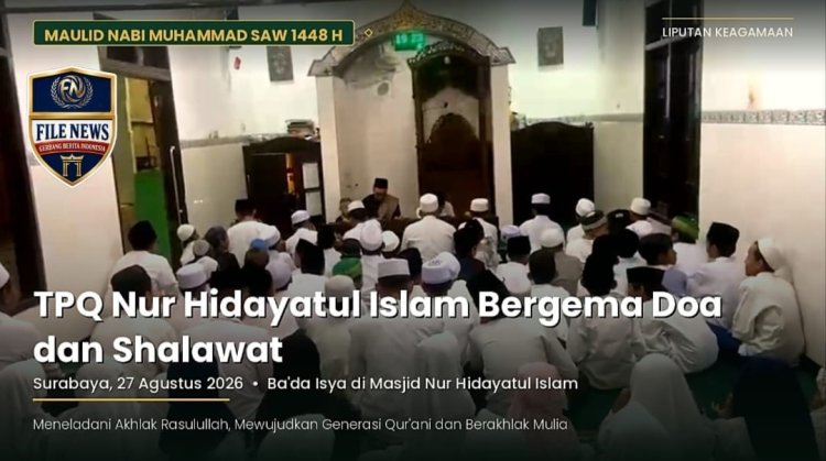 Maulid Nabi Muhammad SAW 1448 H: TPQ Nur Hidayatul Islam Bergema Doa dan Shalawat