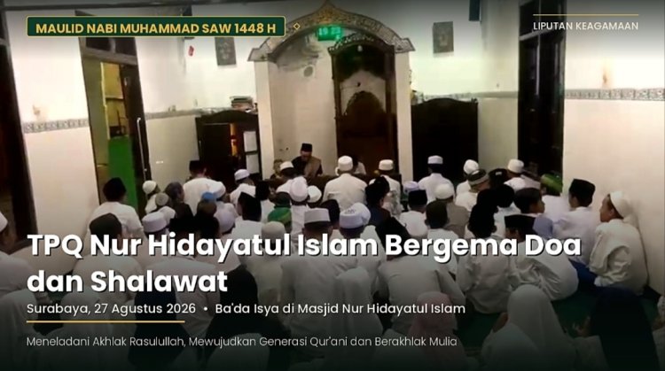 Maulid Nabi Muhammad SAW 1448 H: TPQ Nur Hidayatul Islam Bergema Doa dan Shalawat