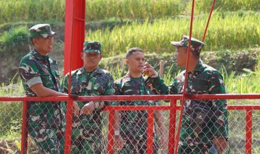 Pastikan Tepat Sasaran dan Berdaya Guna, Korem 081/DSJ Tinjau Jembatan Garuda di Madiun