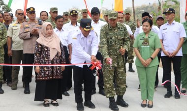 Karya Bakti TNI Berhasil Bangun Jalan Beton Sepanjang 2.200 Meter di Tulungagung
