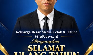 Malam Penuh Kejutan, Keluarga Besar FileNews.id Rayakan Ulang Tahun ke-29 Hafid Dwi Satria, S.T., Komisaris Media FileNews.id