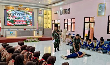 TNI Cetak Rekor MURI Lewat Pelatihan BHD Serentak, 150 Pelajar Madiun Terlibat