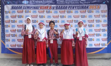 Siswa SD Muhammadiyah 13 Surabaya Tembus Babak Semifinal KSNR 8 di Asrama Haji Sukolilo