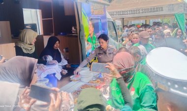 Sentuhan Hangat di Tengah Terik Kota: Satlantas Polrestabes Surabaya Hadirkan Dapur Gratis bagi Pejuang Jalanan