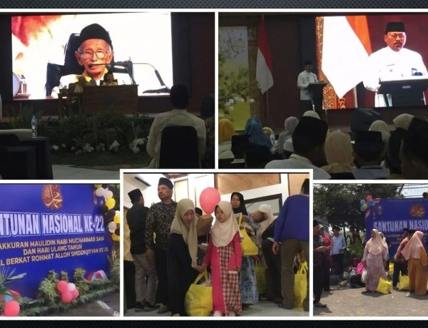 Santunan Nasional Ke-22 sekaligus tasyakuran memperingati HUT ke-26 DHILAAL BERKAT ROHMAT ALLOH SHIDDIQIYYAH (DHIBRA Pusat)