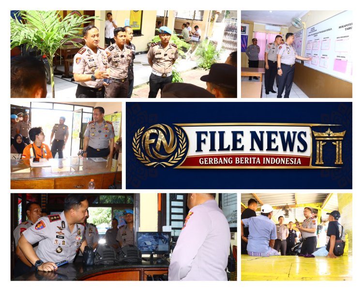 Pastikan Pelayanan Masyarakat Optimal, Kapolres Gresik Cek Polsek Jajaran dan Sat Polairud