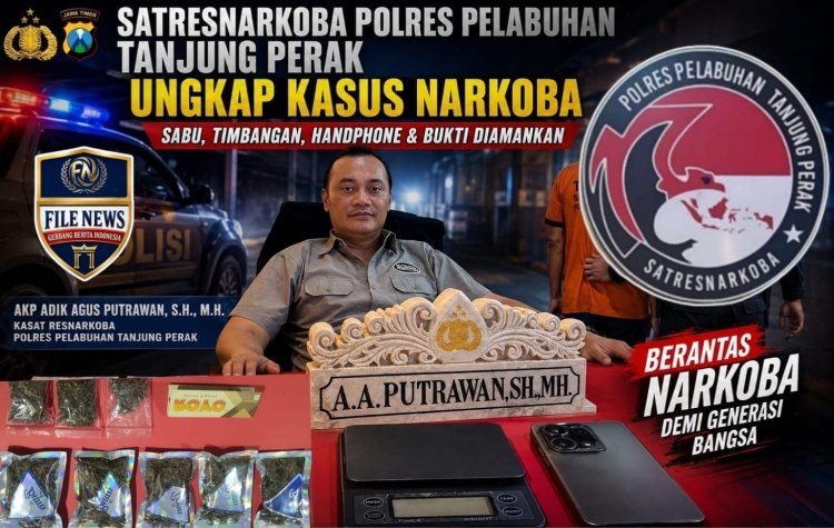 Modus Baru Via Instagram! Satreskoba Polres Pelabuhan Tanjung Perak Ringkus Pengedar Ganja Kering di Sawahan