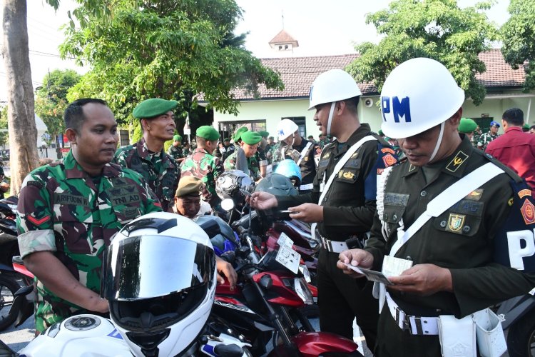 Keselamatan Jadi Prioritas, Ratusan Kendaraan Anggota Korem 081/DSJ Diperiksa