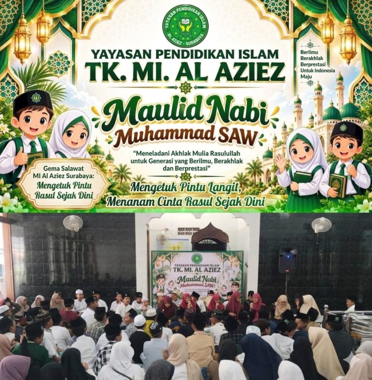 Peringati Maulid Nabi 1448 H, MI Al Aziez Berkomitmen Cetak Generasi Berilmu dan Berakhlak Mulia