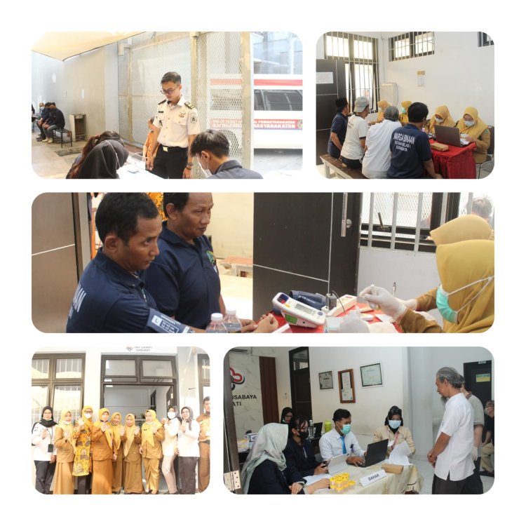 Rutan Kelas I Surabaya Skrining TBC Terintegrasi Cek Kesehatan Gratis, Bersinergi dengan Dinas Kesehatan Sidoarjo dan Puskesmas Wilayah Sidoarjo