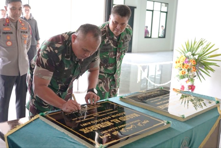 Resmikan Masjid Al-Mubarok, Danrem Untoro Dorong Prajurit Perkuat Keimanan