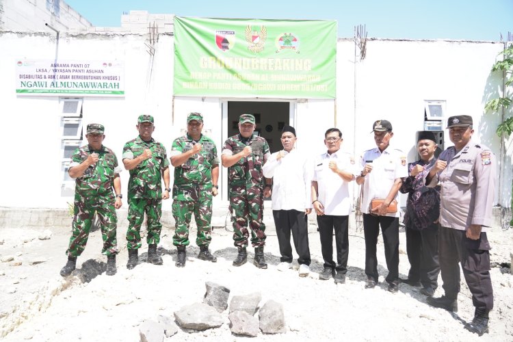 Peduli Disabilitas dan ABK, Korem 081/DSJ Renovasi Panti Asuhan Ngawi Al Munawwarah