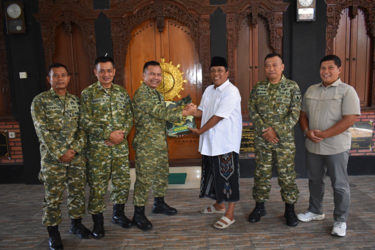 HUT ke-81 TNI, Korem 081/DSJ Sambangi Tokoh Agama di Kota Madiun