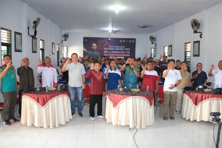 64 Tim Adu Taktik di Turnamen Domino Piala Panglima TNI di Trenggalek