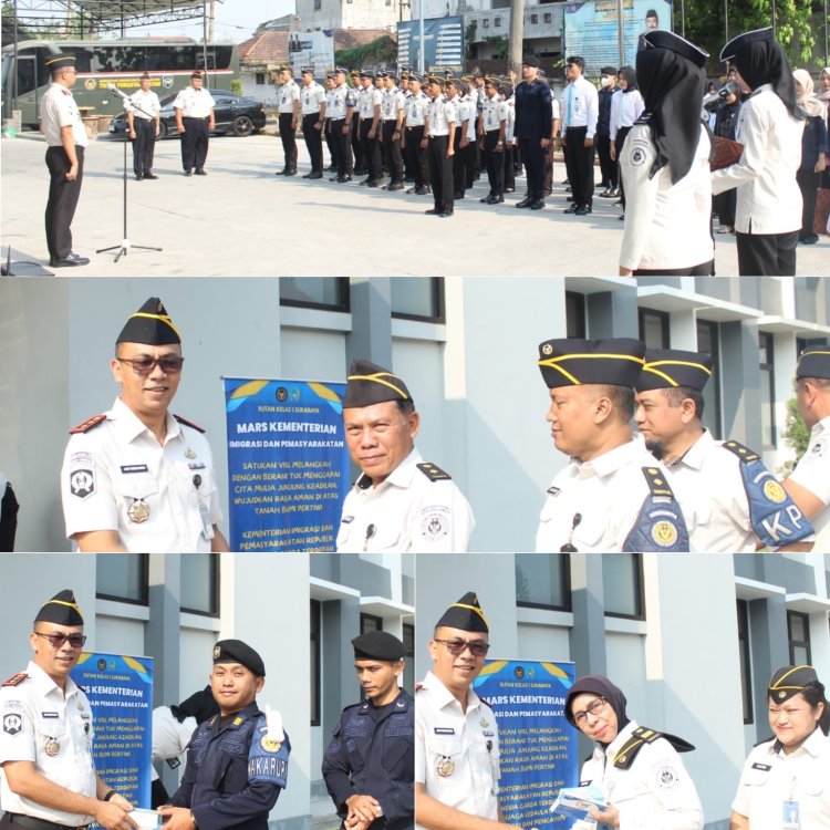 Bukan Sekadar Apel Pagi, Rutan Kelas I Surabaya Bangun Kesiapan Jajaran Lewat Perhatian pada Kesehatan Pegawai