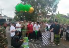 TNI-Polri Kawal Jalan Sehat Harlah Ponpes Qomarul Hidayah Trenggalek