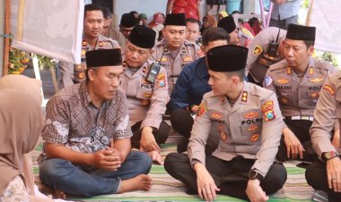 Kapolres Probolinggo Kota Takziah ke Rumah Korban Karhutla Bromo, Beri Dukungan Moril dan Tali Asih