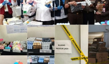 BPOM Bongkar Produksi Kosmetik Ilegal di Mojokerto, Barang Bukti Rp16,1 Miliar!