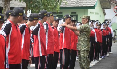 Kodim 0806/Trenggalek Gembleng Karakter Siswa SMKN 2 Lewat Diklat Disiplin