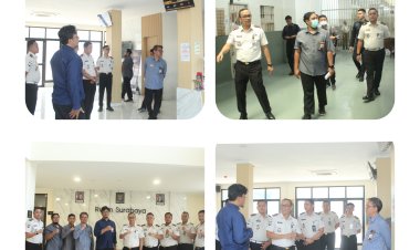 Sinergi Pengawasan Pelayanan, Rutan Surabaya Terima Kunjungan Ombudsman RI