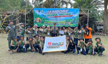 20 Pandu SD Muhammadiyah 13 Surabaya Bawa Pulang Predikat Qobilah Tersemangat dari Jambore HW 2026