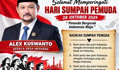 Kades Medaeng Alex Kuswanto Ucapkan Selamat Hari Sumpah Pemuda 2026, Ajak Generasi Muda Bergerak untuk Indonesia Maju