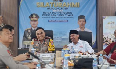 Perkuat Sinergi, Kapolda Jatim Gelar Silaturahmi dengan DPD KSPSI AGN Jawa Timur