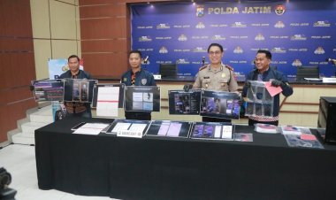 Polda Jatim Ungkap Sindikat Jual Beli Akun Bodong hingga Promosi Judi Online Kamboja