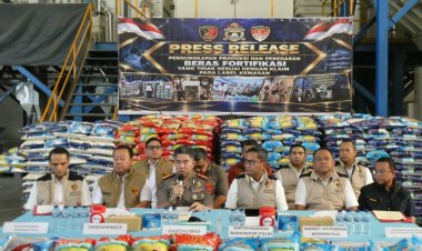 Polri Ungkap Produksi 525 Ton Beras Fortifikasi Tak Sesuai Label