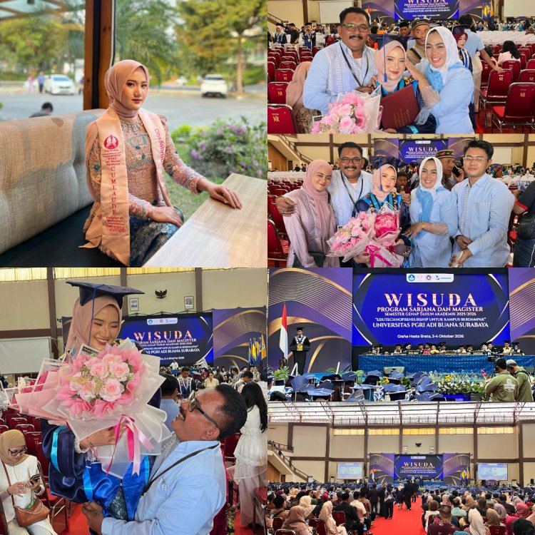 Putri Ki Dalang Umar Al Khothob, N.H., Citya Sabrina Ning Faziera Lulus Cumlaude dan Resmi Bergelar S.Keb. dari UAB Surabaya