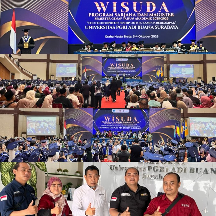 Wisuda Universitas PGRI Adi Buana Surabaya UAB: 1.486 Lulusan Diingatkan, Gelar Bukan Garis Akhir